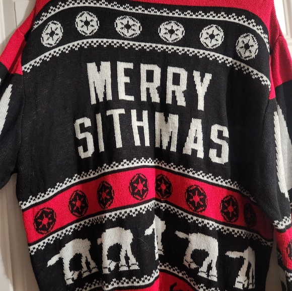 STAR WARS DARTH VADER UGLY CHRISTMAS SWEATER - Picture 2 of 3
